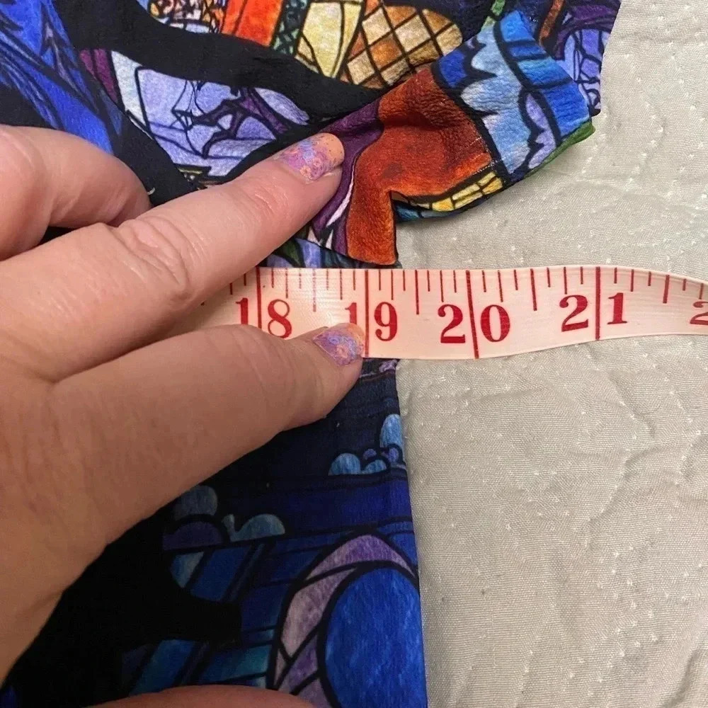 MinkPink Disney Ever After Stained Glass Short Dress Size Small Beauty & Beast - Picture 5 of 7